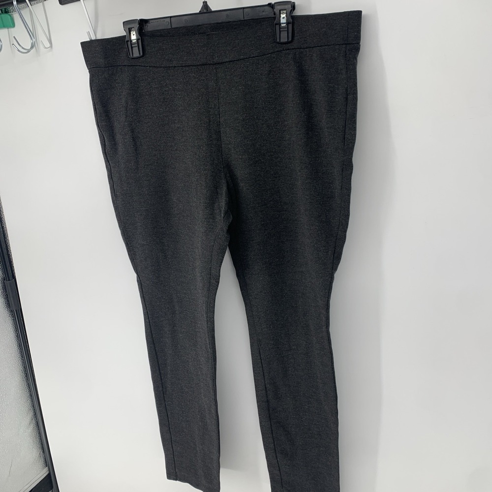 NYDJ Pull On Pants Womens 18P Dark Heather Gray Lift Tuck Stretch Slimming